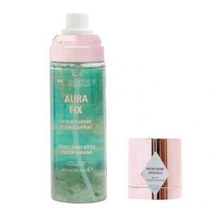 Revolution | Aura Fix Aventurine Fixing Spray | Tiger Grass & Cucumber Scent